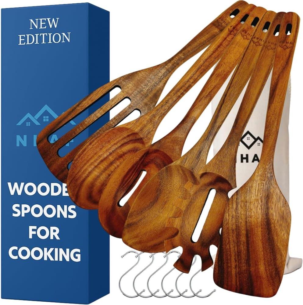 Versus Tests: Premium vs Wooden Spoons—Safe, Eco, and Mom’s Gift... Set Of 6!