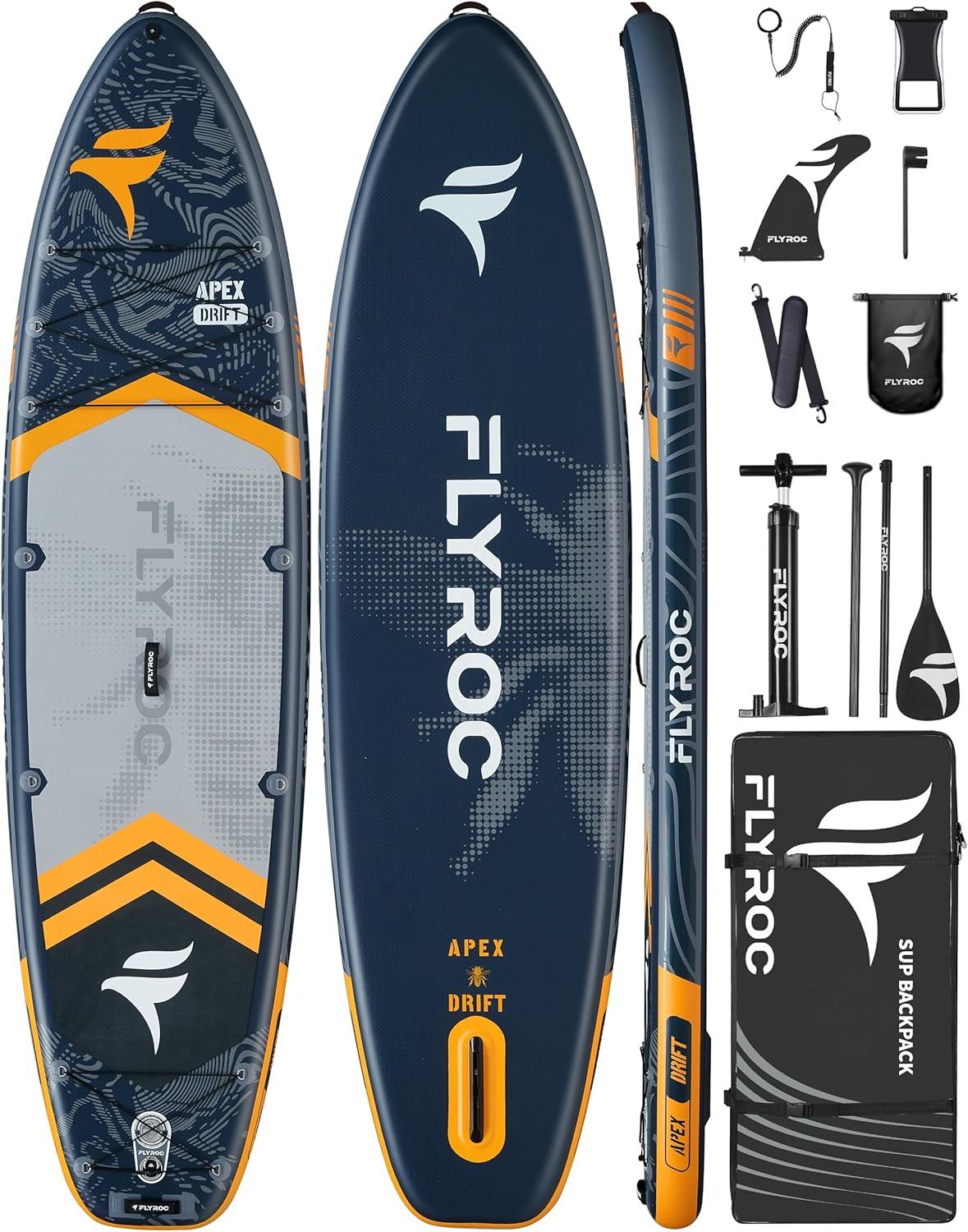 Stand-Up Paddleboard Showdown: Extra Wide, Tested Stability For All Seasons… (3-pack, Backpack, Dry Bag Inside)