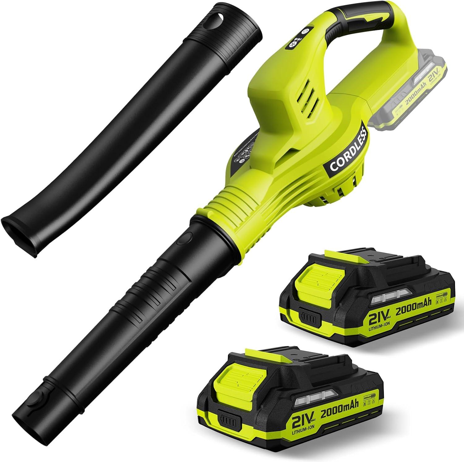 Electric Blower Showcase: 21V Power, Dual BatteriesBeat... Versus Corded!