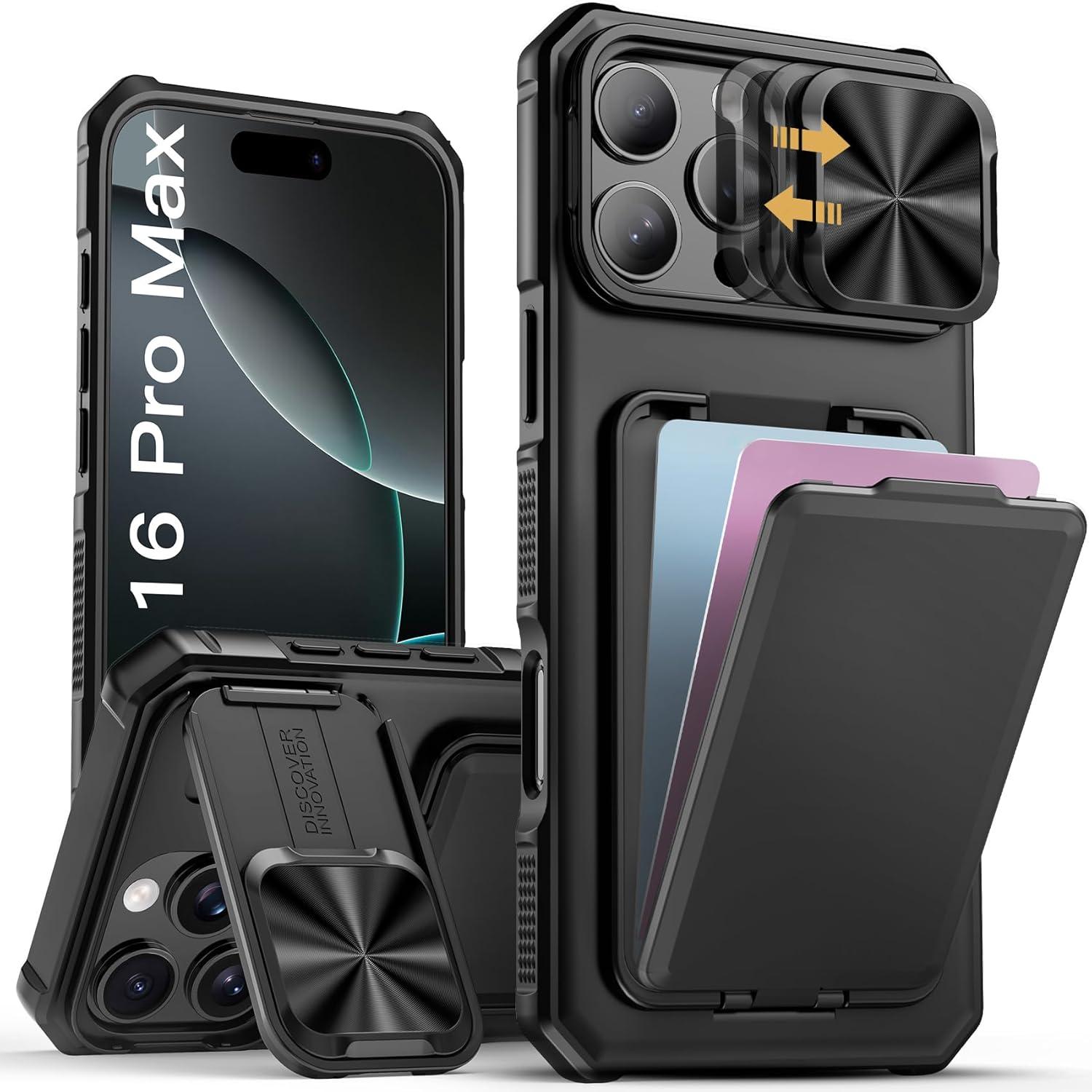 6.9'' Pro Case Showdown: Tested Grip, Kickstand, Card Slot, & More Black