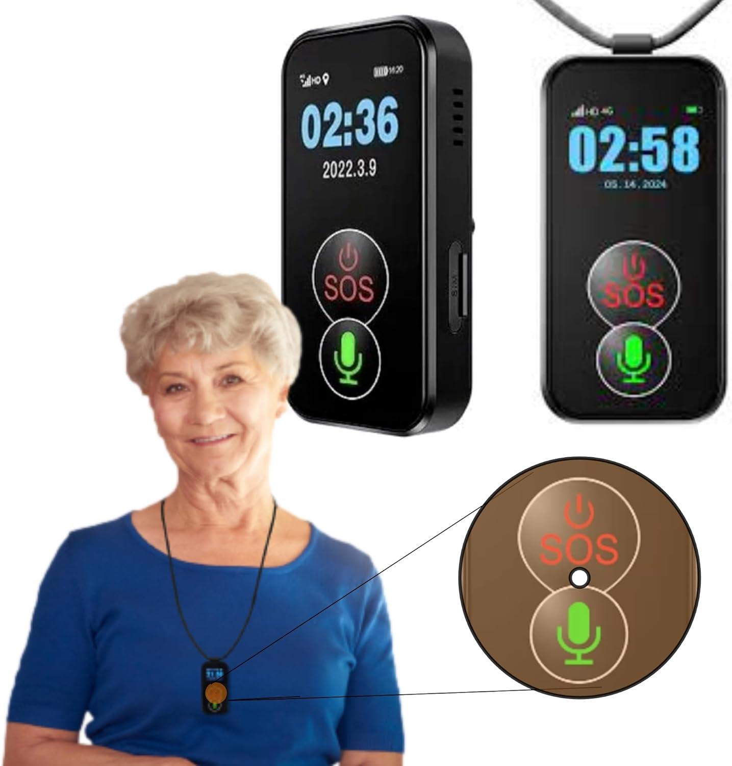 Elderly Alert Necklace: Wearable Panic Button with Tested Fall Detection for Better Quality of Life (Med Alert Systems)