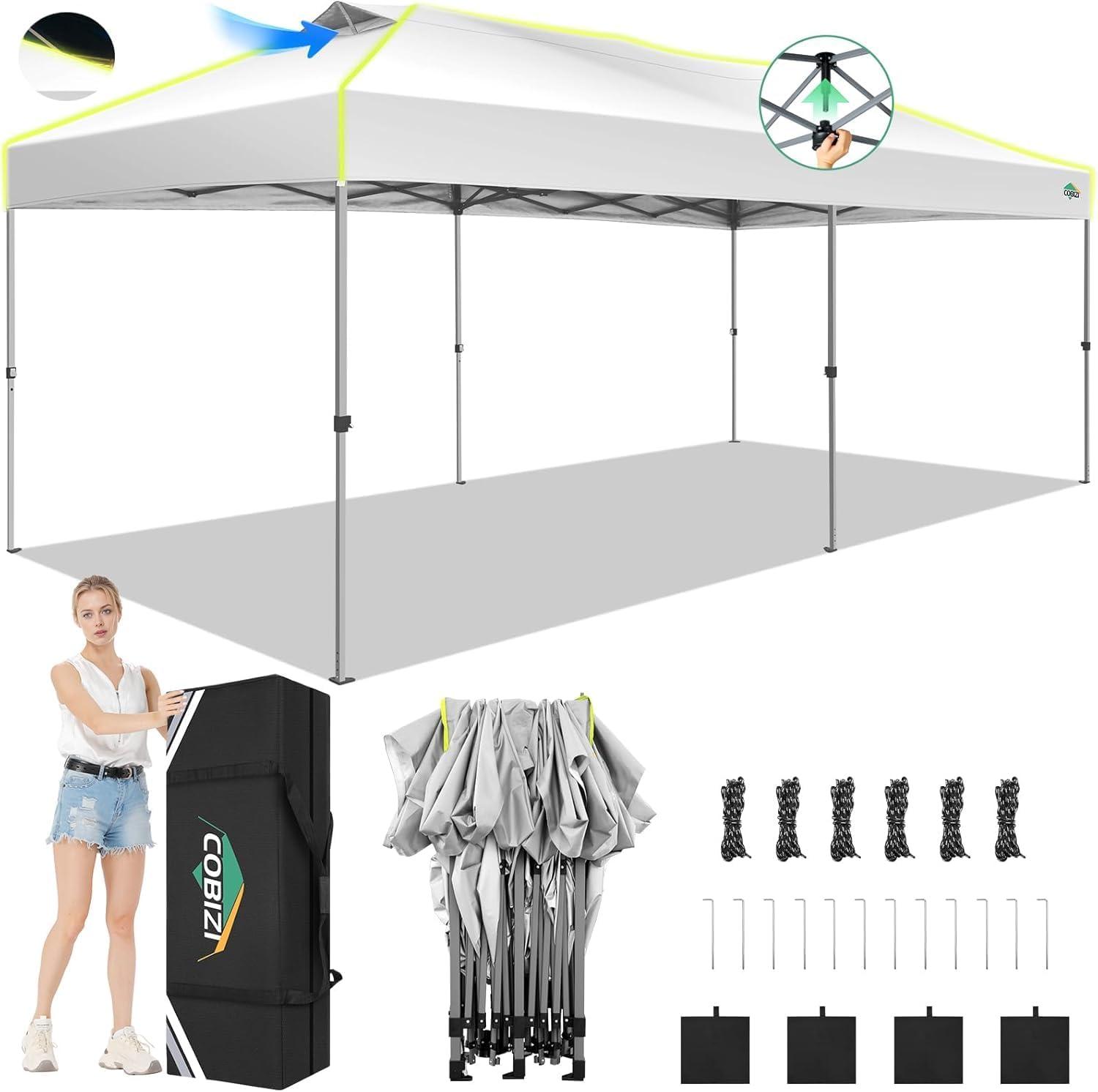 Pop-Up Canopy Showdown: COBIZI 10x20's Surprising ease vs. seasonal needs
