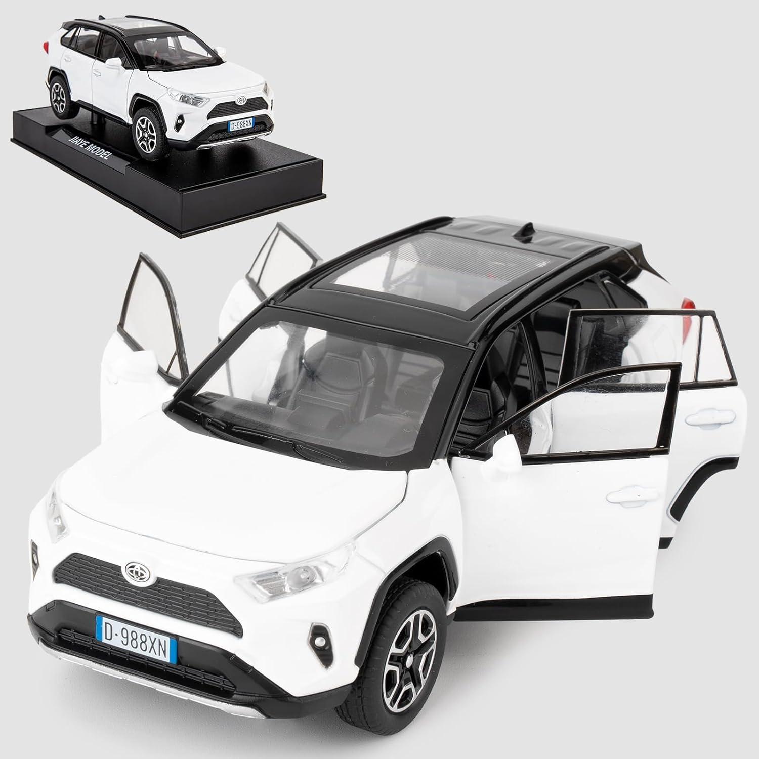 The 1/32 RAV4 Light & Sound Showdown: Collectible vs. Play Toy Car Comparison