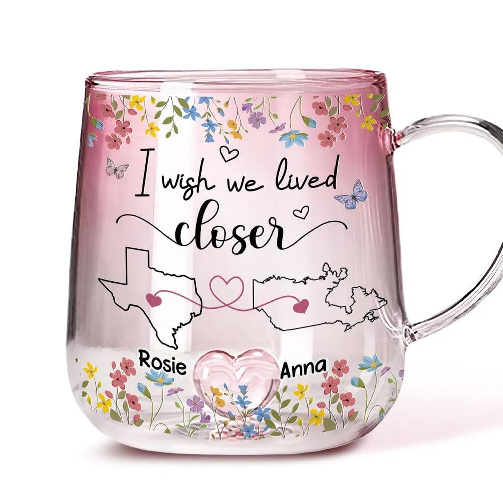 Gradient mug, bestie gift, long distance tested, surprising insight