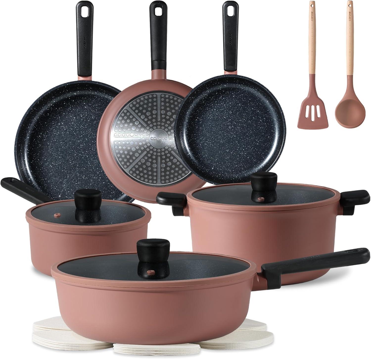 Carote Nonstick Set Showdown: Tested Cookware Rigidity vs. Heat