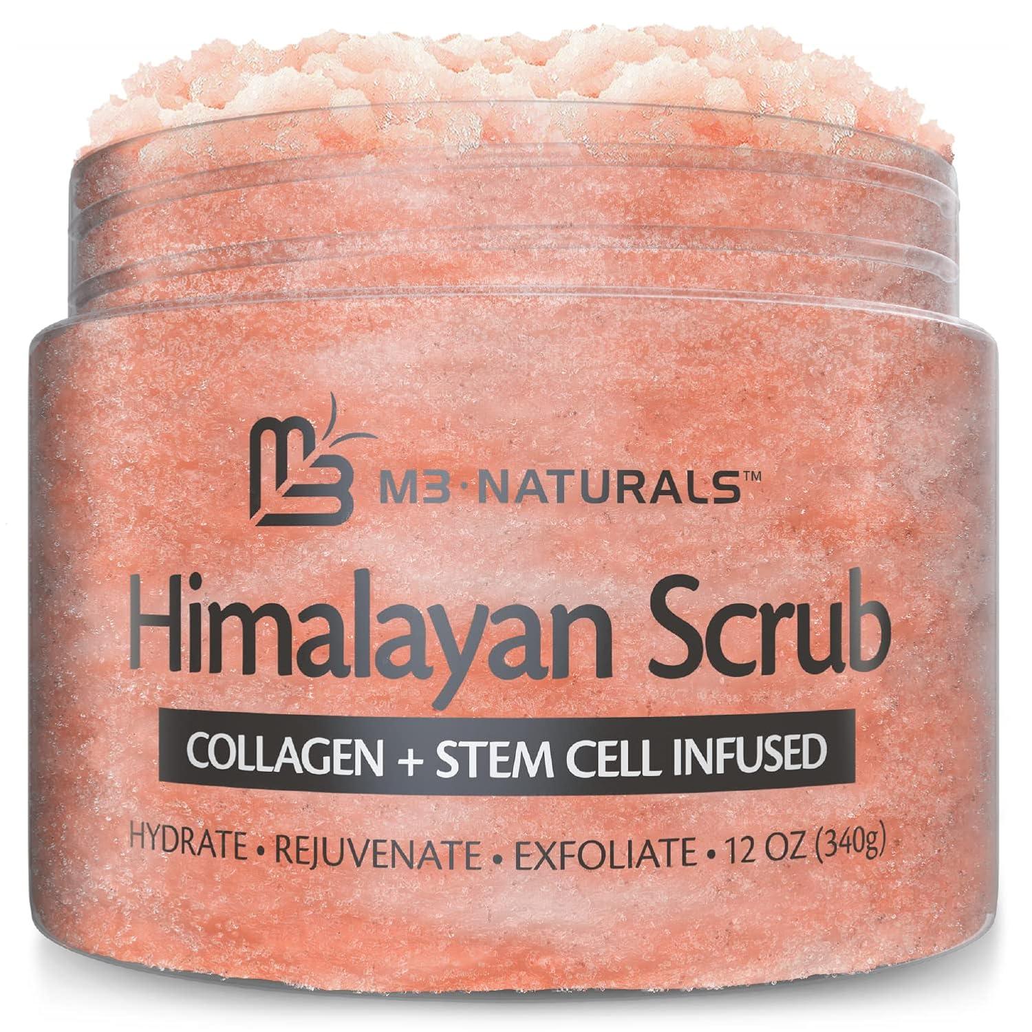 Himalayan collagen scrub: tone vers tested... M3 Naturals body care