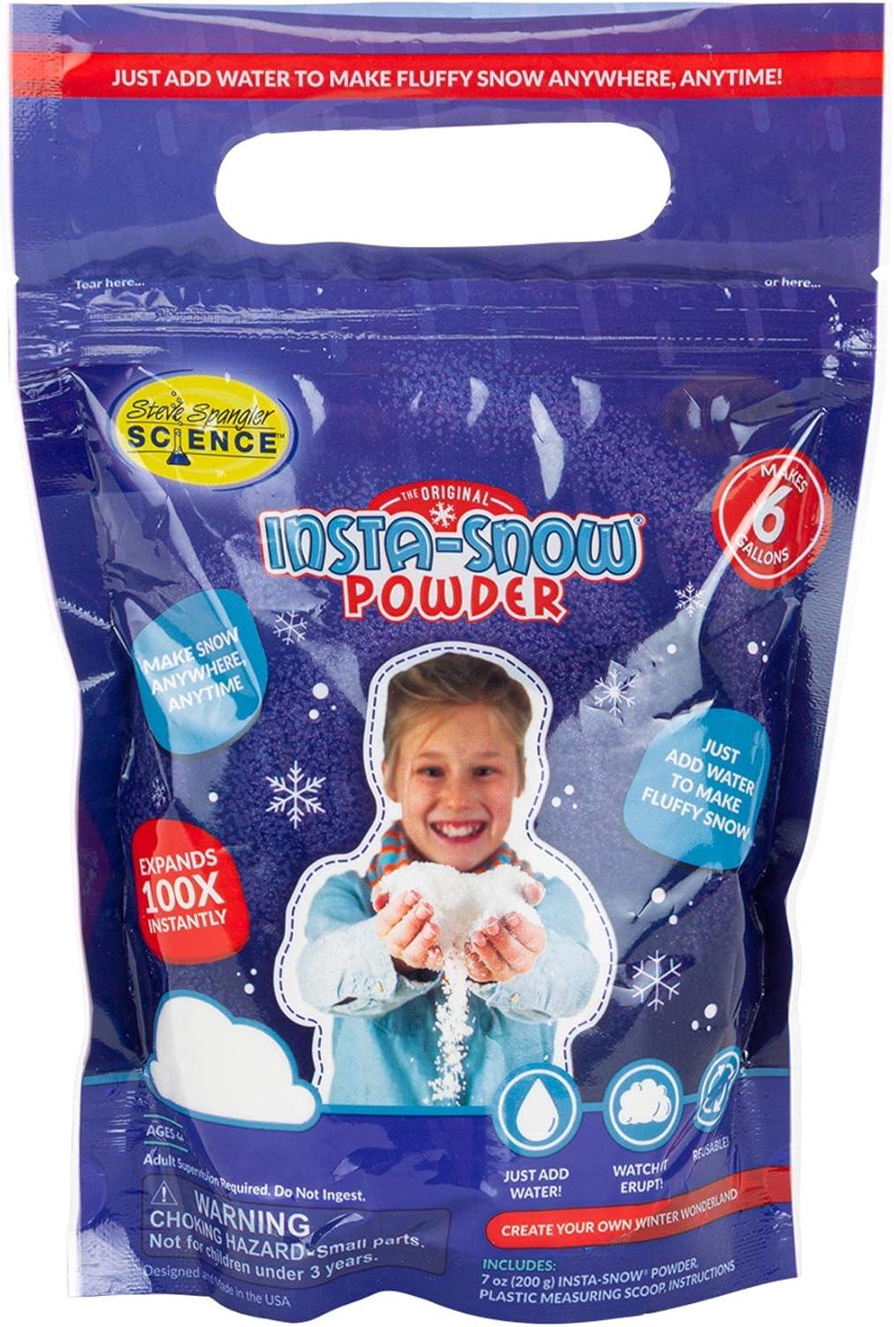 Science Kit Creates Realistic Snow Instantly... Tested in Classrooms!