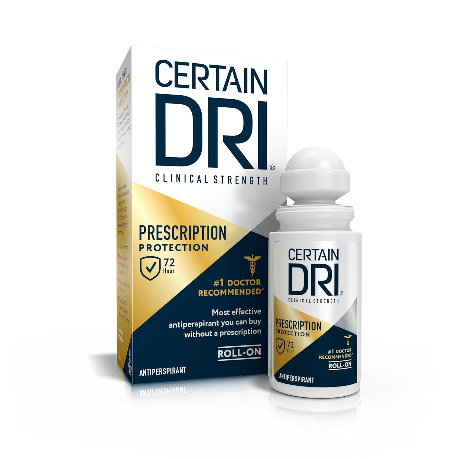 Certain Dri vs. Standard: 72hr Protection Compared for Hyperhidrosis...Guaranteed