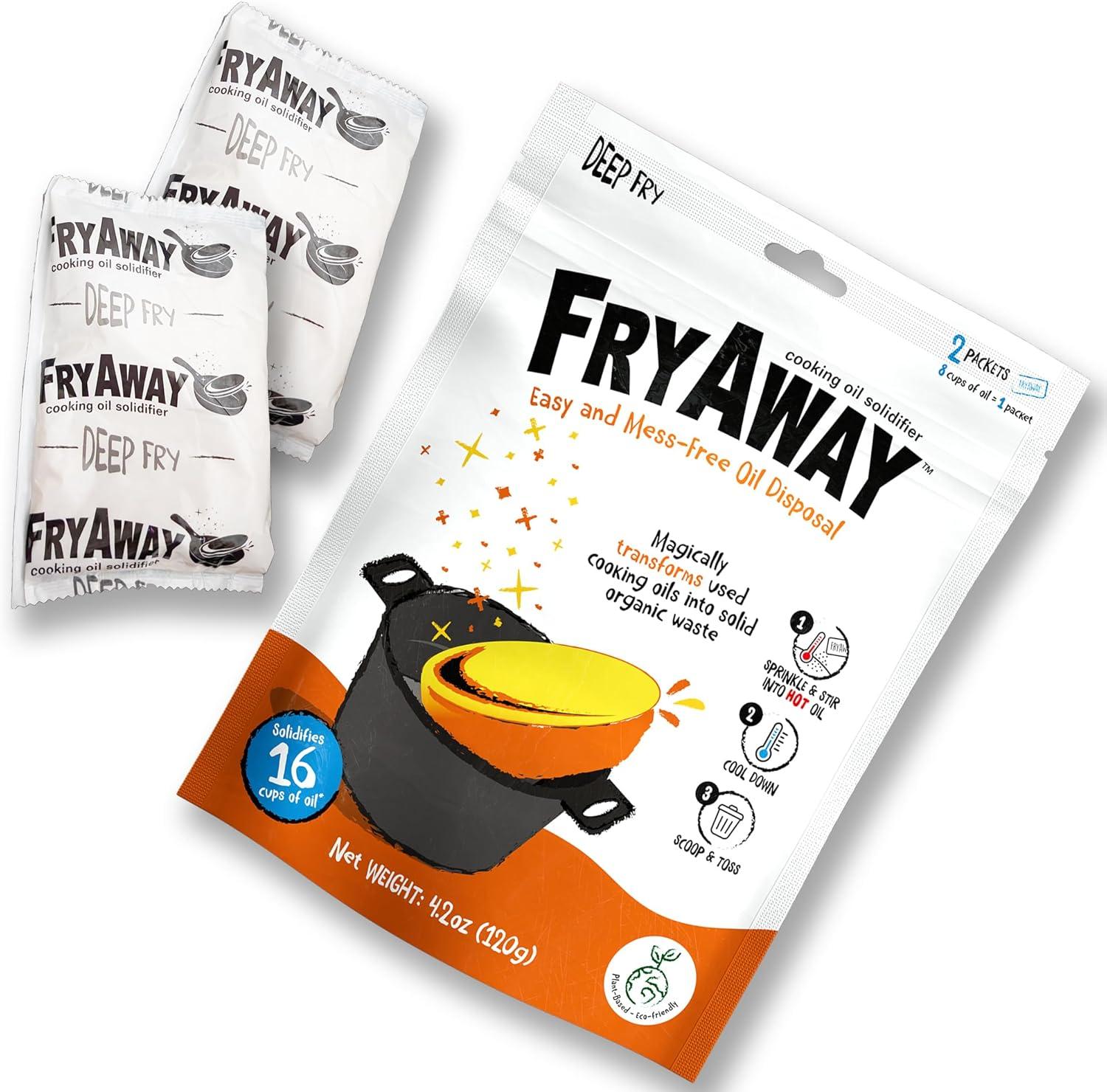 FryAway: Surprising Oil Fix: Mess-Free, Solidifier | Kitchen Used Compared