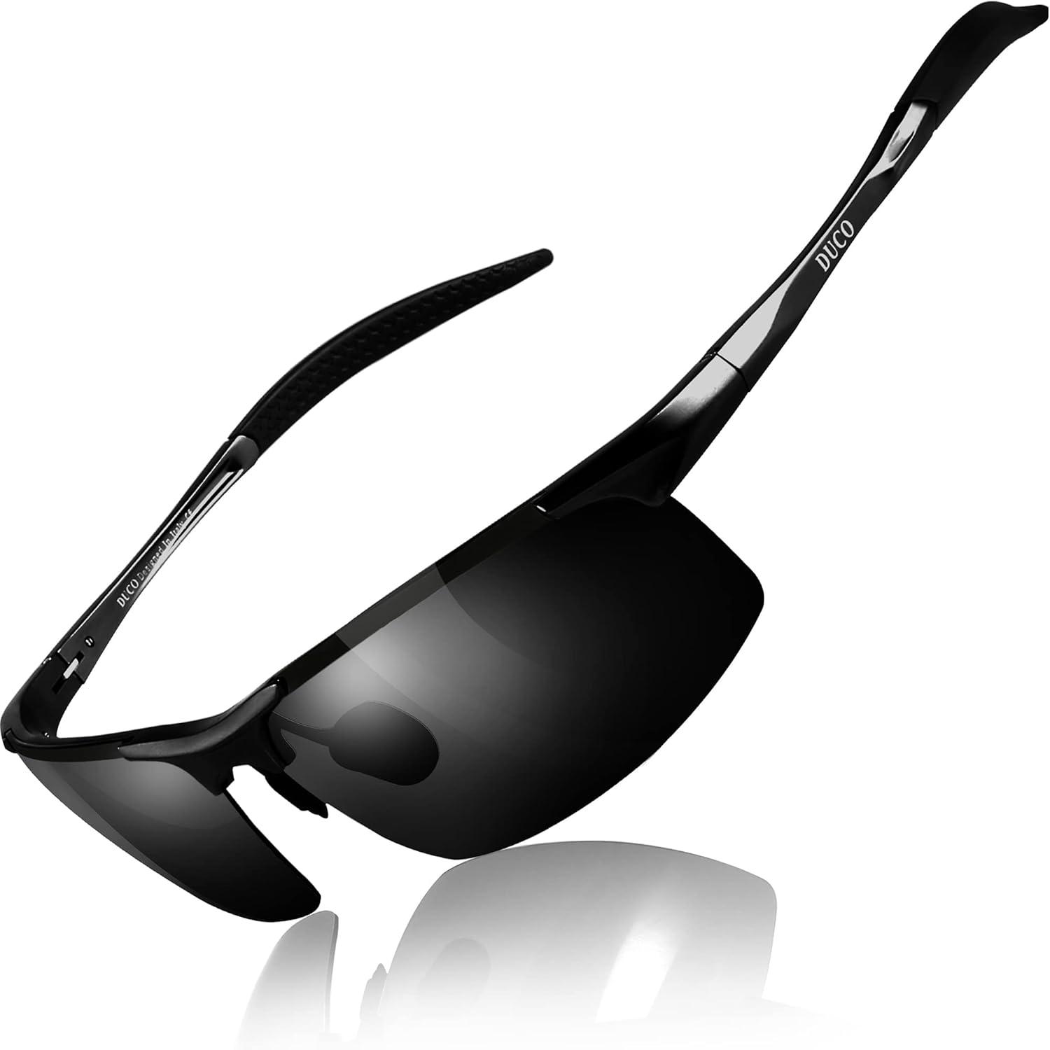 Versus DUCO Sunglasses: Polarized vs Tested UV Protection for Active Men