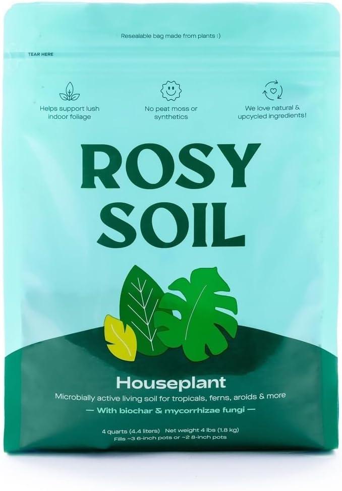 Rosy Soil vs. Competitors: Peat-Free, Biochar-Tested House Plant Mix... Wins!