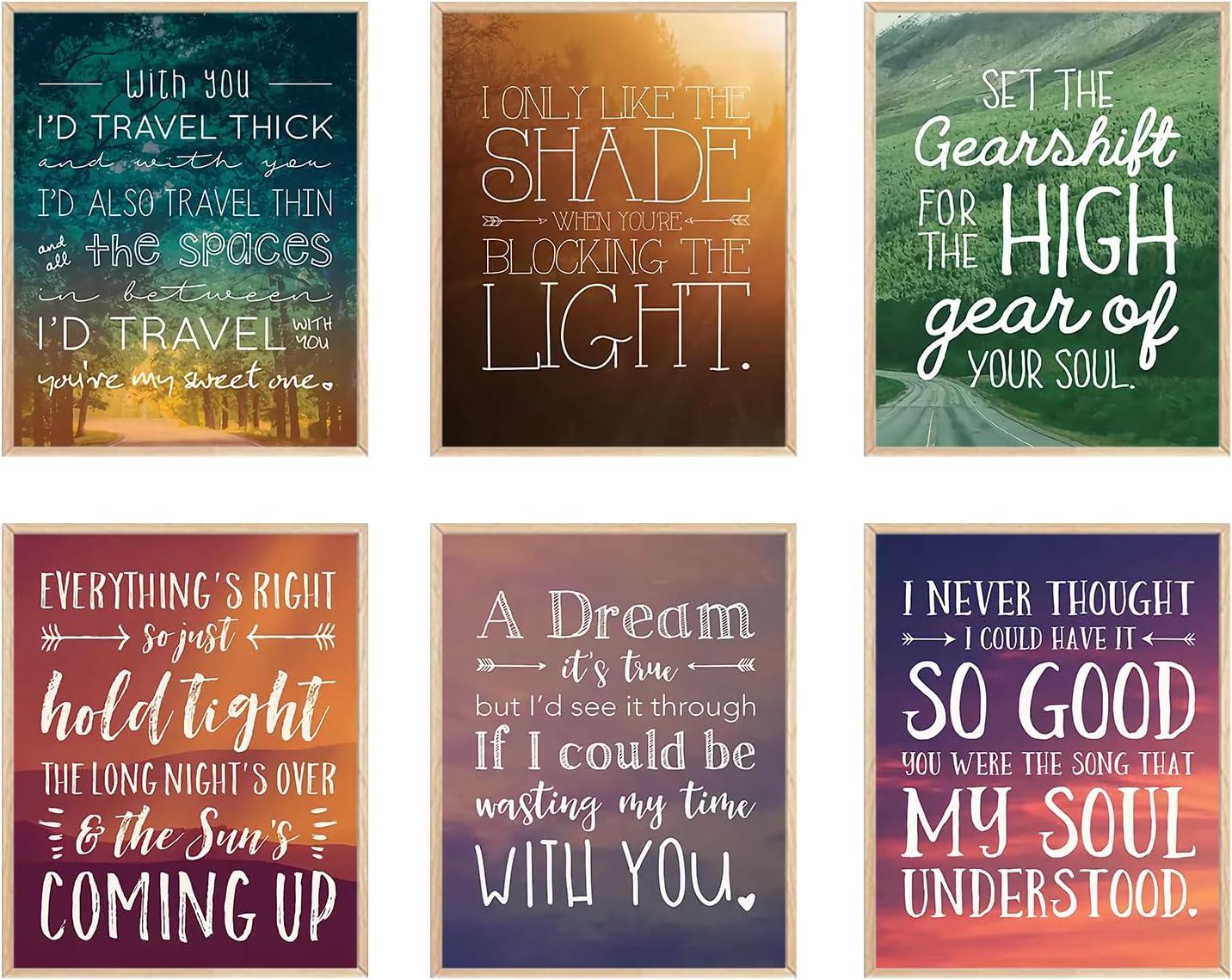 Love Song Lyrics Wall Art: Tested Versus Perfect Anniversary Gift