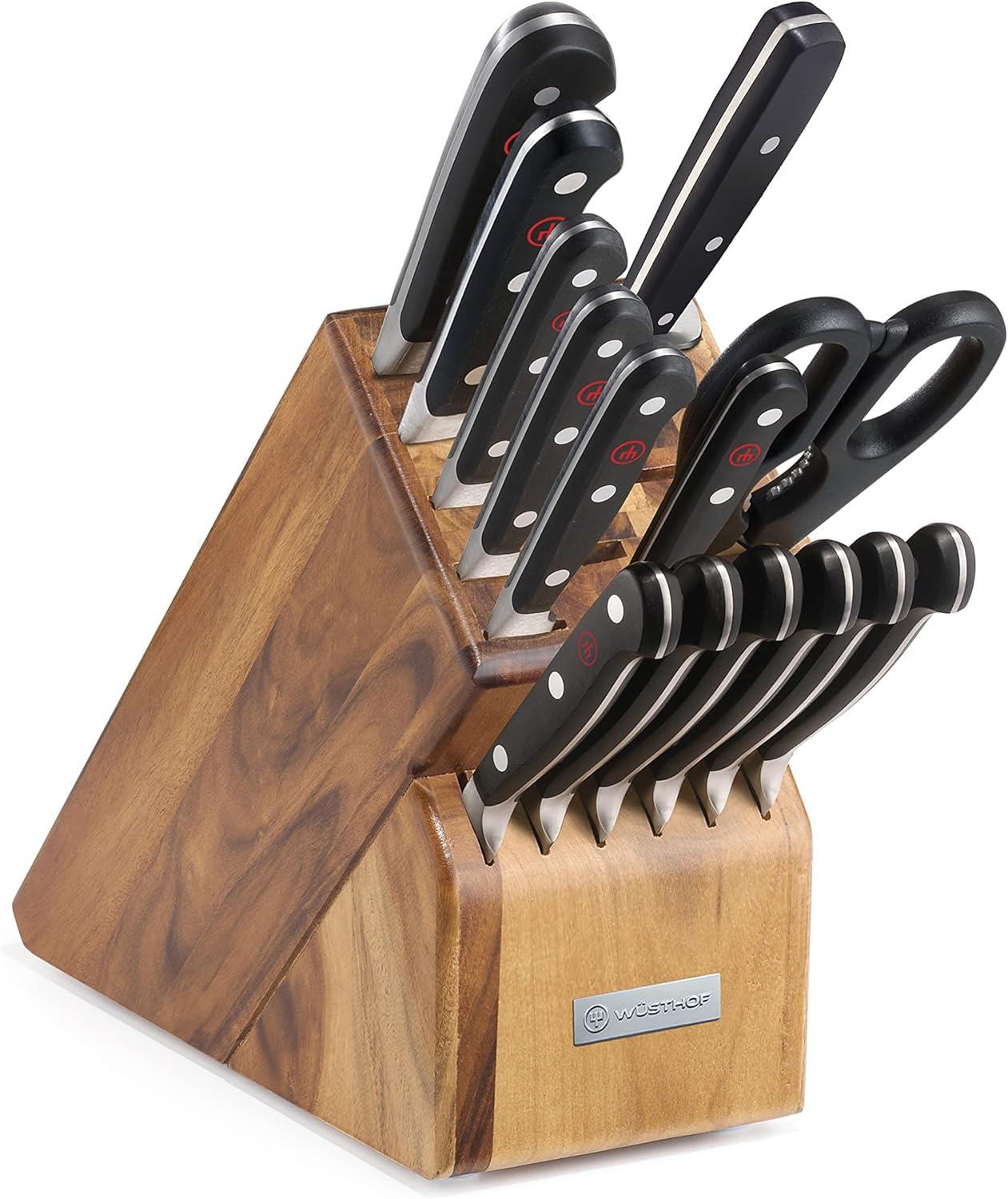 WÜSTHOF Gourmet’s 16-Piece Set: Precision Laser-Cut Knives Tested…Classic’s Forged Edge vs…Surprising Value In Hand