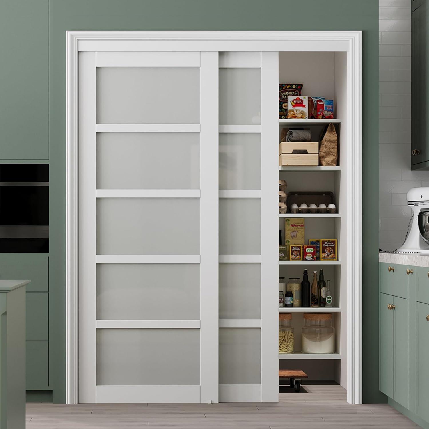 Surprising Insight: Compare Glass Closet Door assembly ease vs. style... (72x80)