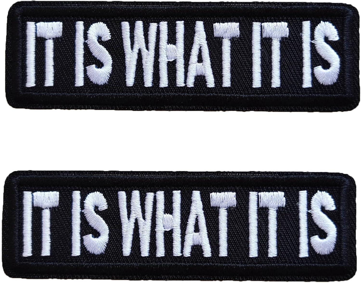 Patch Versus Fabric: Tested 2Pcs It Is What It Is...Perfect For帽子衣服 SeasonalCrafts