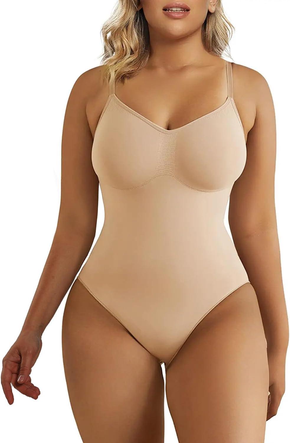 ShaperX vs. competition: Seamless bodysuit tummy control tested... snatched waist alert