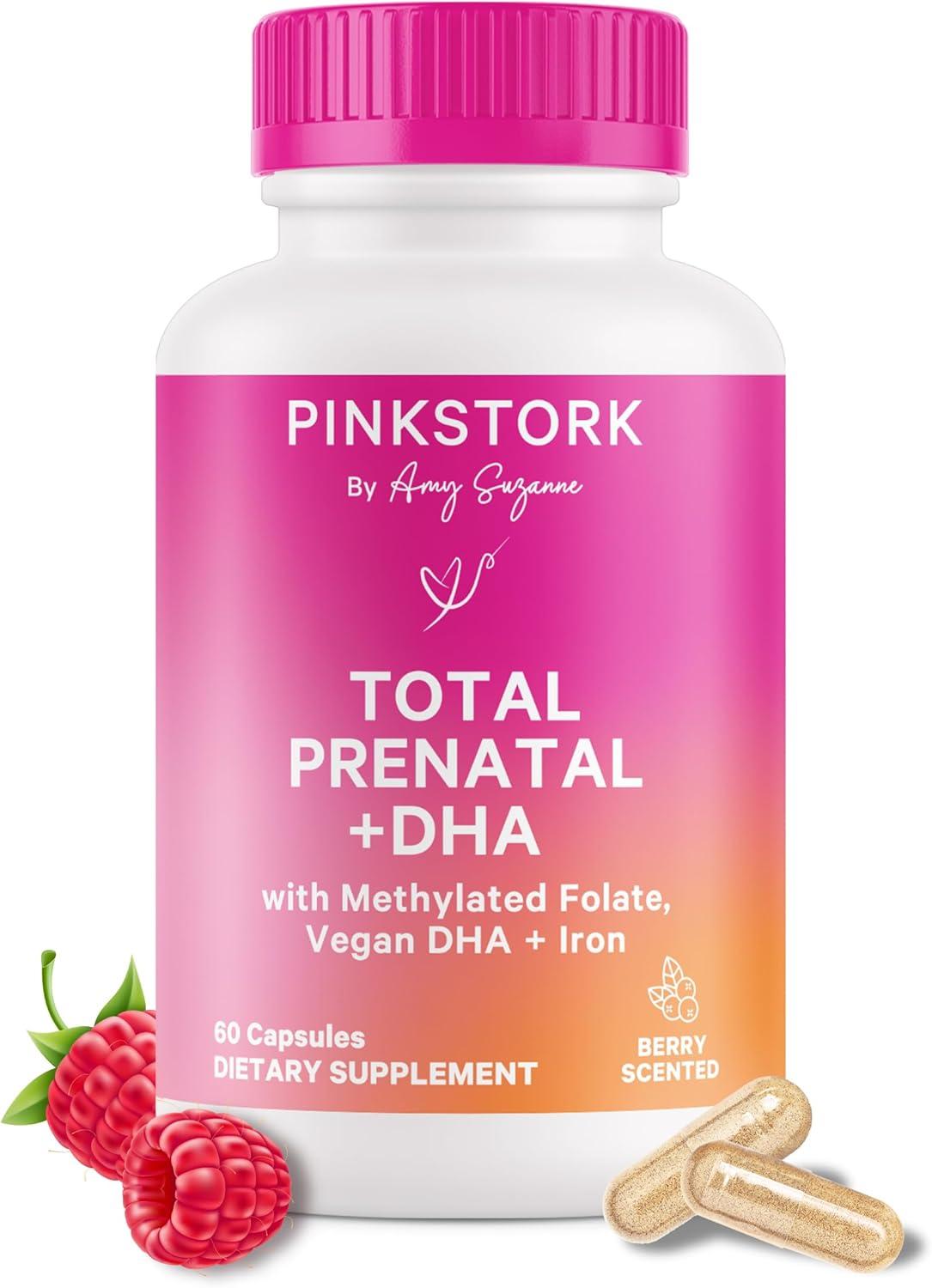 Pink Stork Prenatals vs. Folate: Tested DHA & Iron Perfect for Pregnant Women… Berry Chuckle!