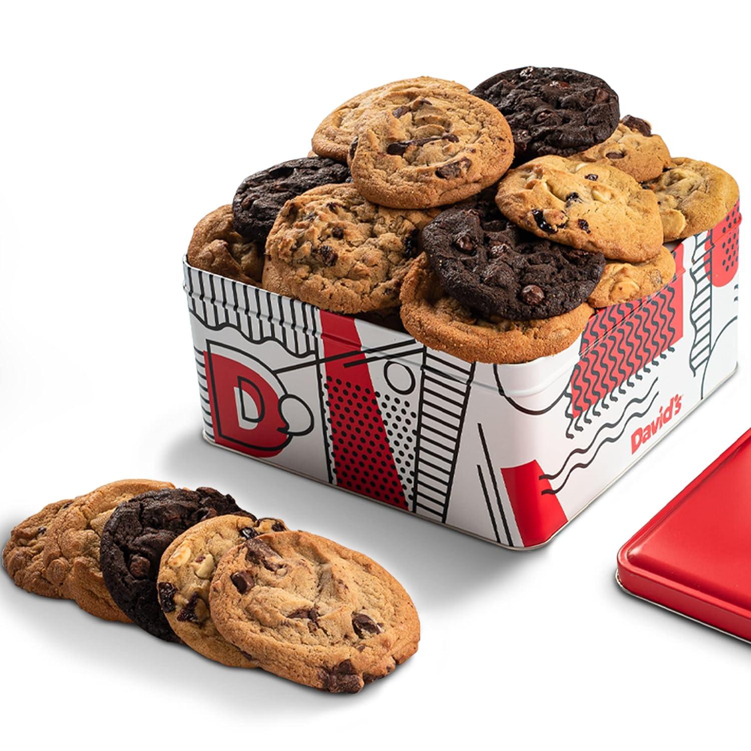 David's Tested 2-Lb Cookies Giftbasket vs Trending Assortment