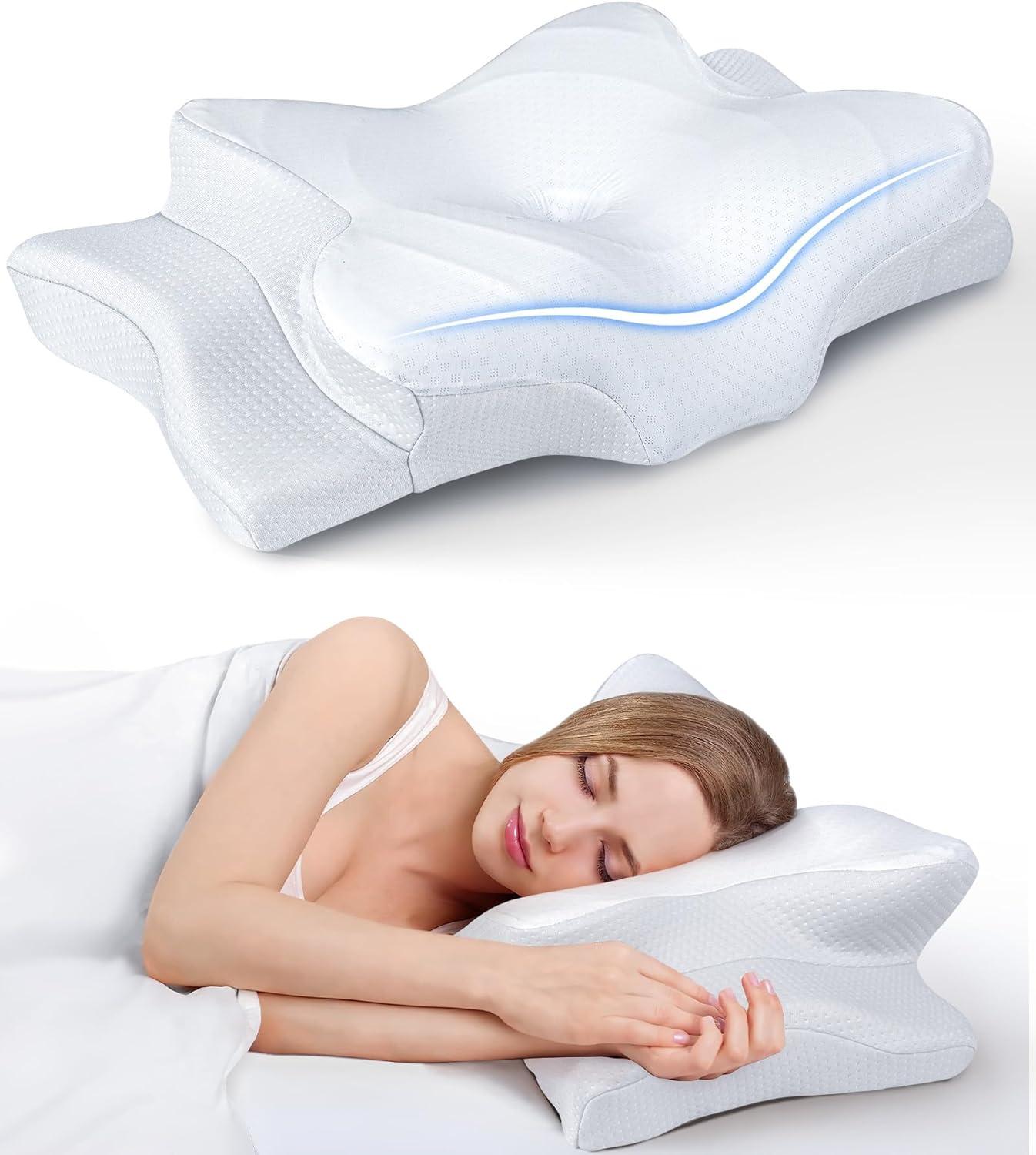 Cooling Neck Pillow Compared: Ergonomic Support, tested Comfort, CozySleep Design... Find Best Orthopedic Choice!