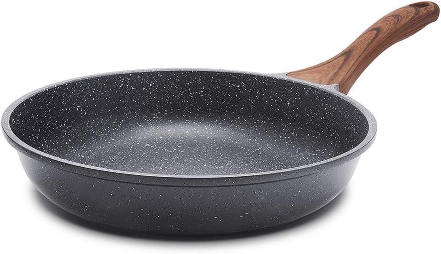 Nonstick Swiss Granite Versus PFOA-Free tested skillet... Healthy Chef's Pan insight