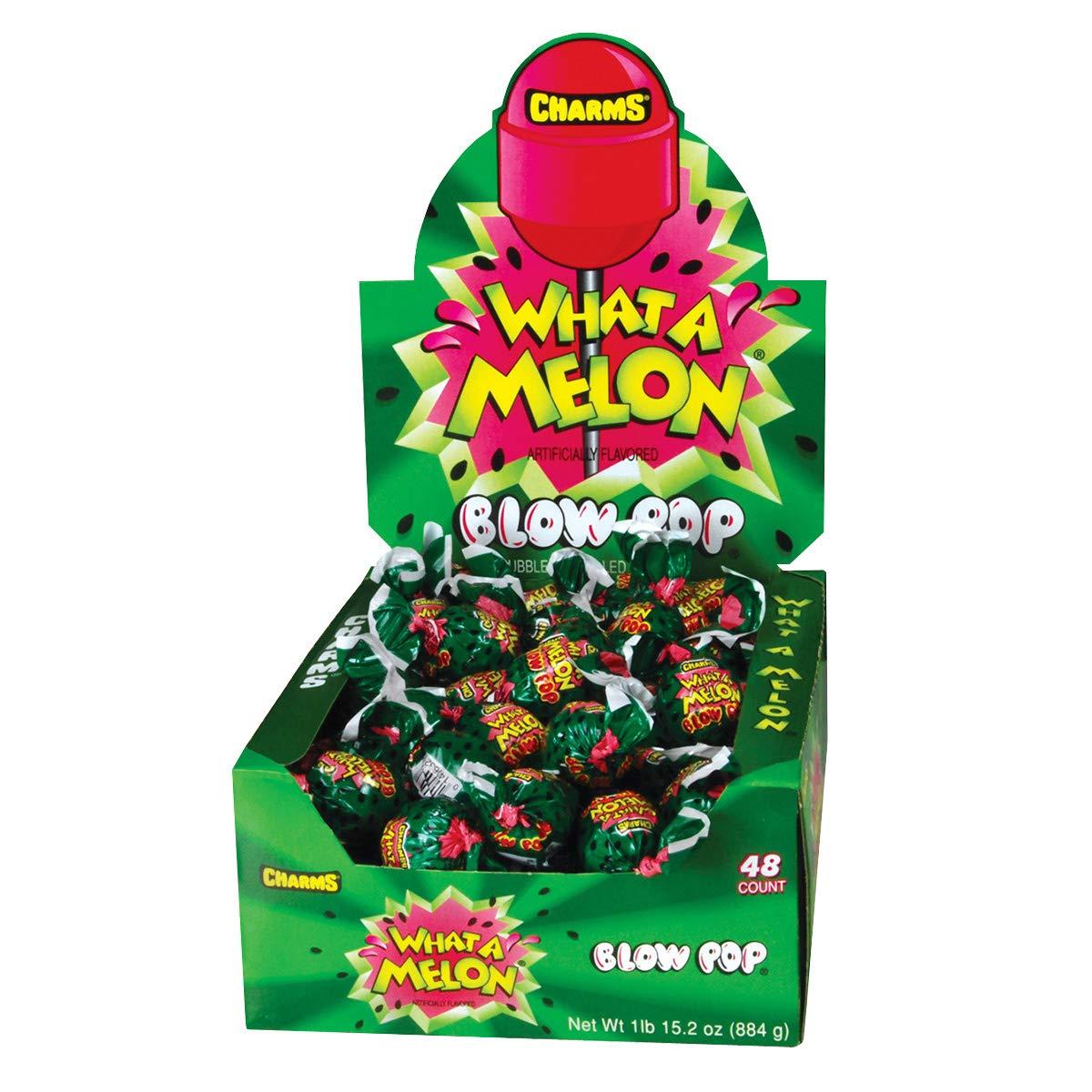 Charms vs. What-A-Melon: Tested Pop Flavors, 48 Count, Sweet Surprise!