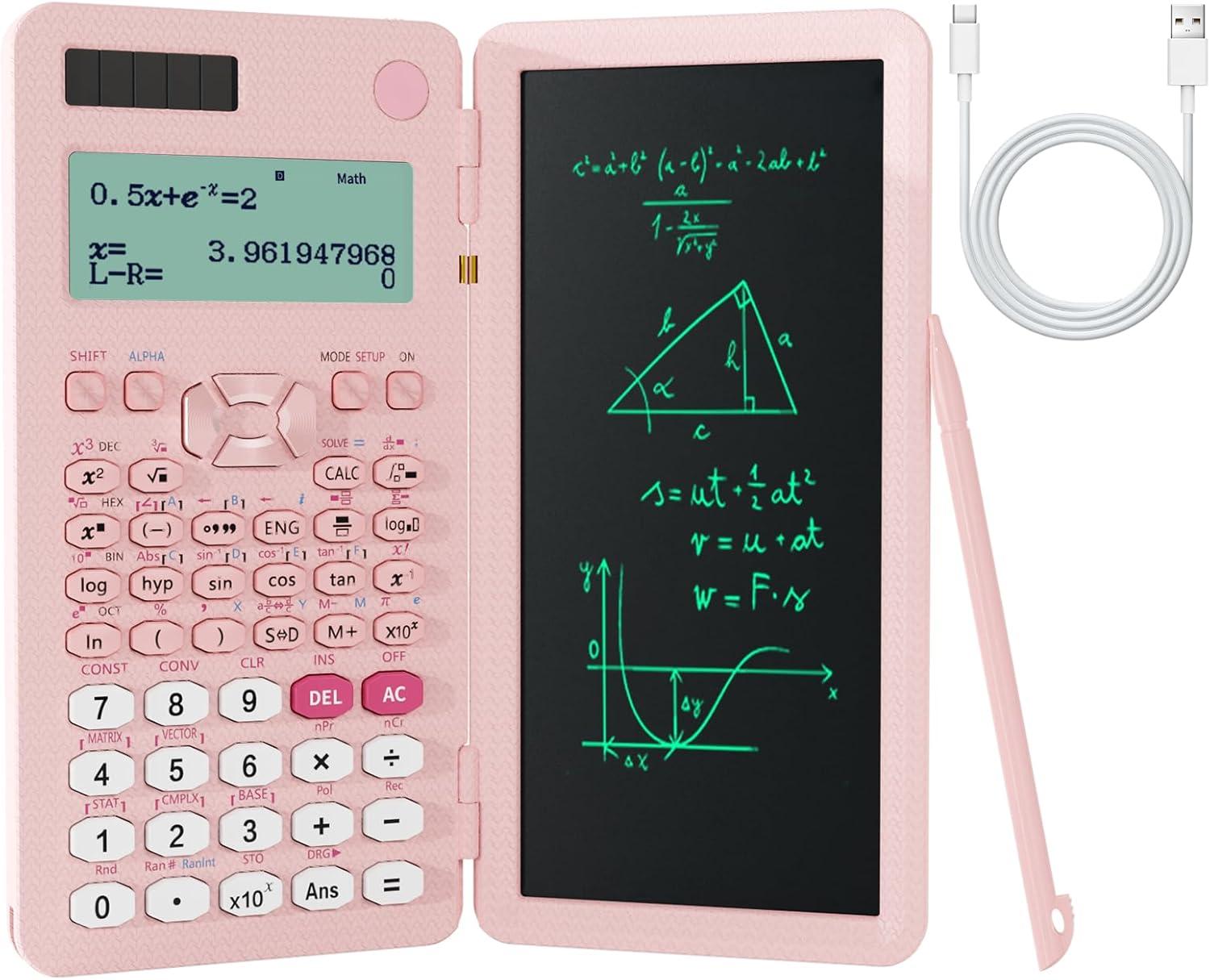 Pink 991ES Max Compared: Solar, Notepad... Student Calculators Showdown!