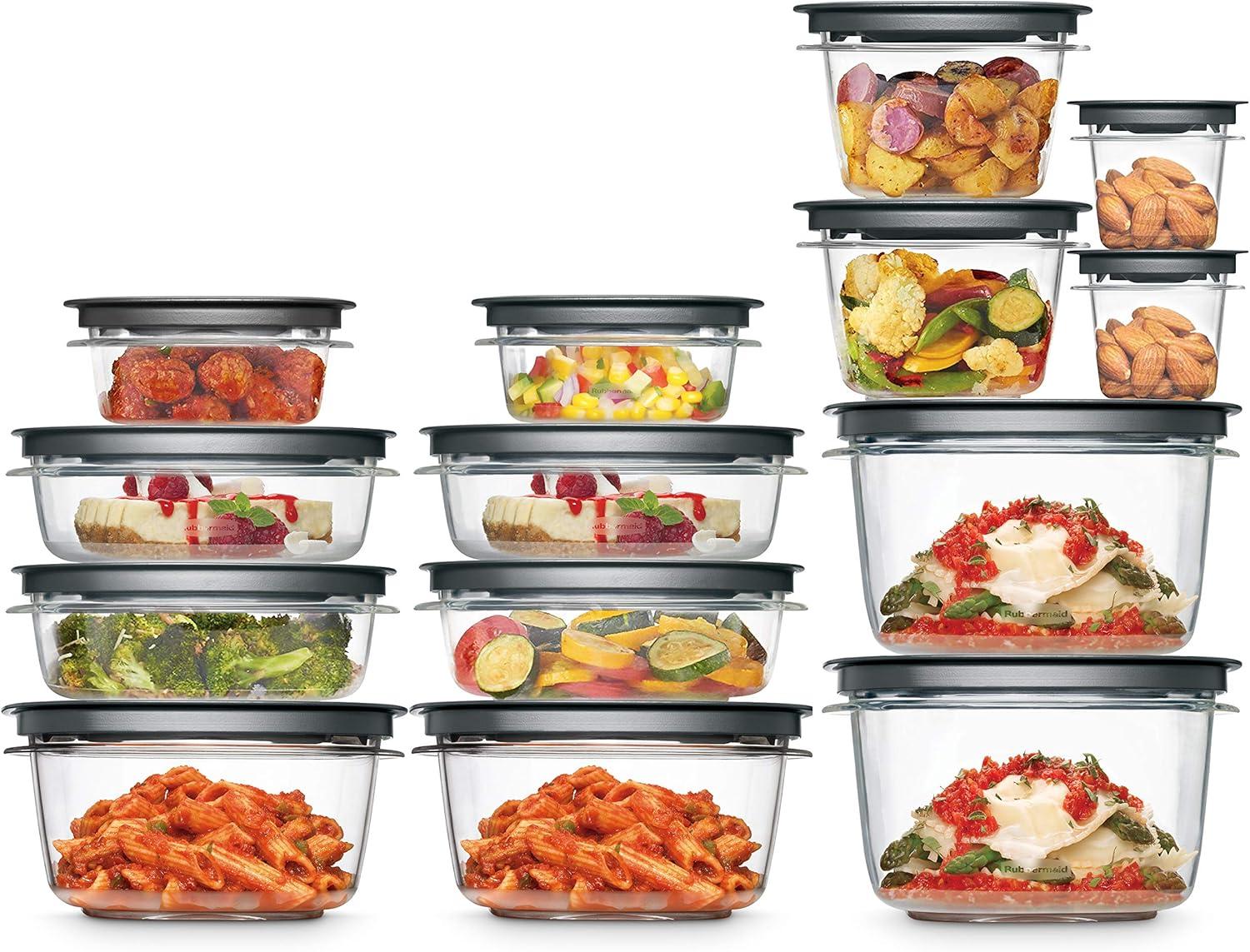Rubbermaid Tested Versus Leftovers: Premium Snap Bases, Dishwasher Safe... StorageGoals!