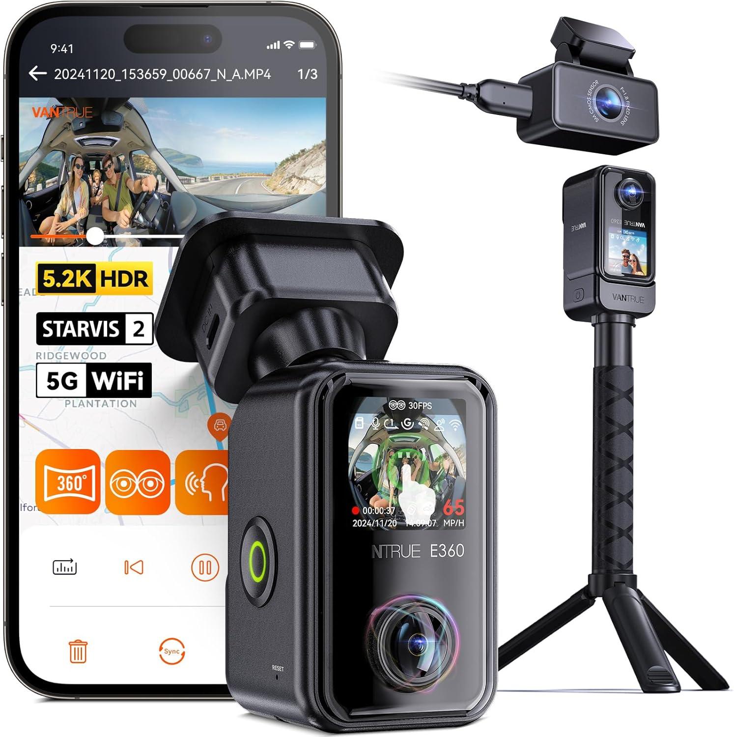 Vantrue E360 Versus E360 ACE: 360-Day View, WiFi, Action Testing
