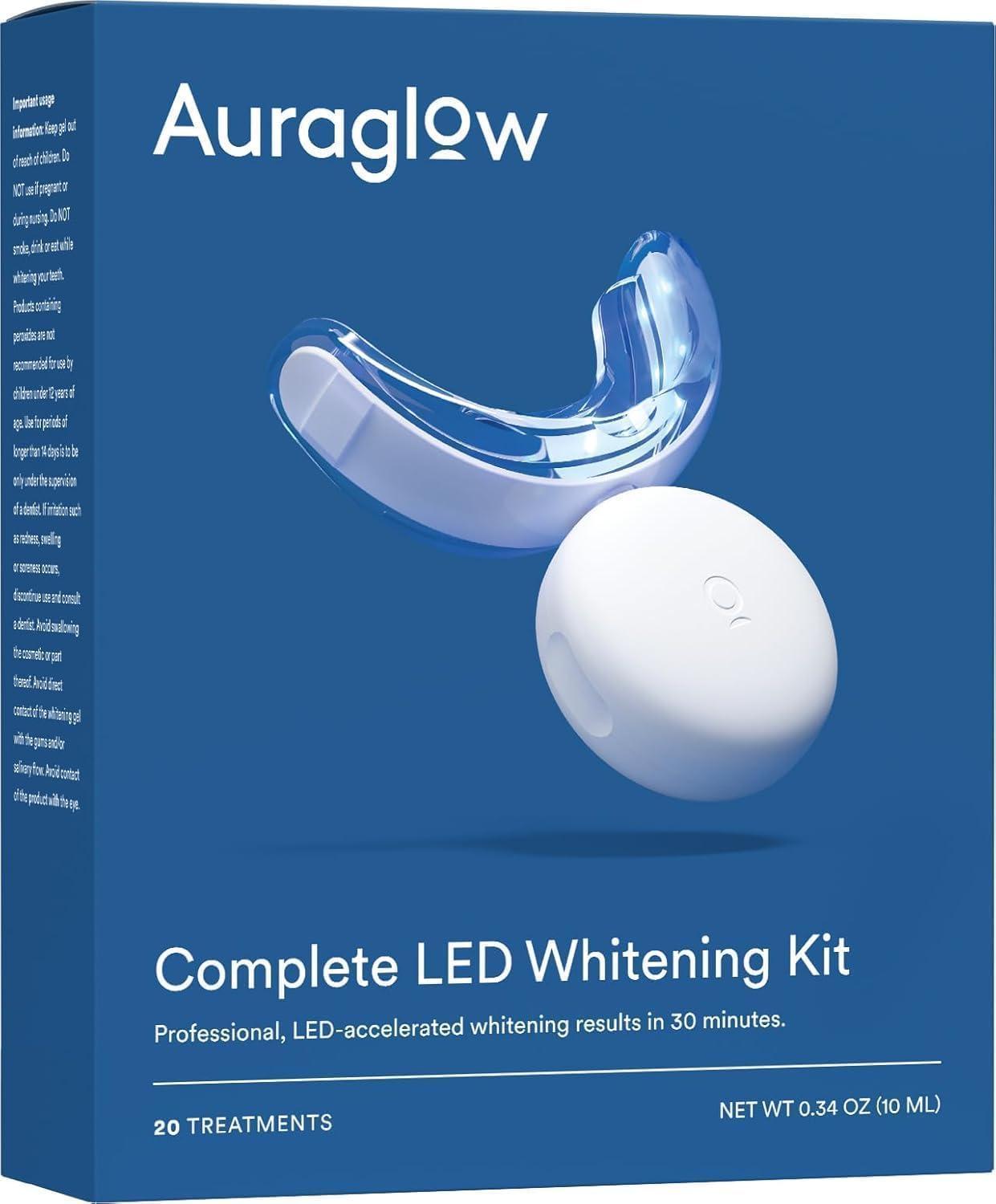 Auraglow Teeth Whitening vs. Light: Up To 10 Shades, Tested...Wow!
