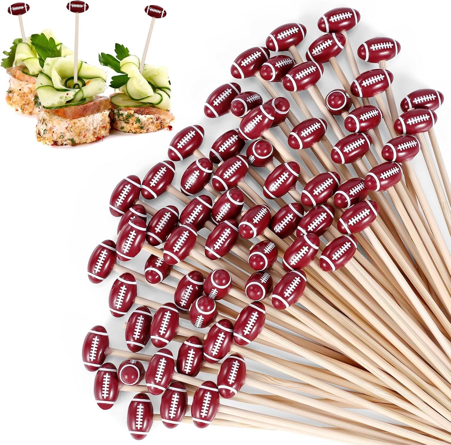 Testing 50 PCS Football Cocktail Picks: Surprising Party Insight