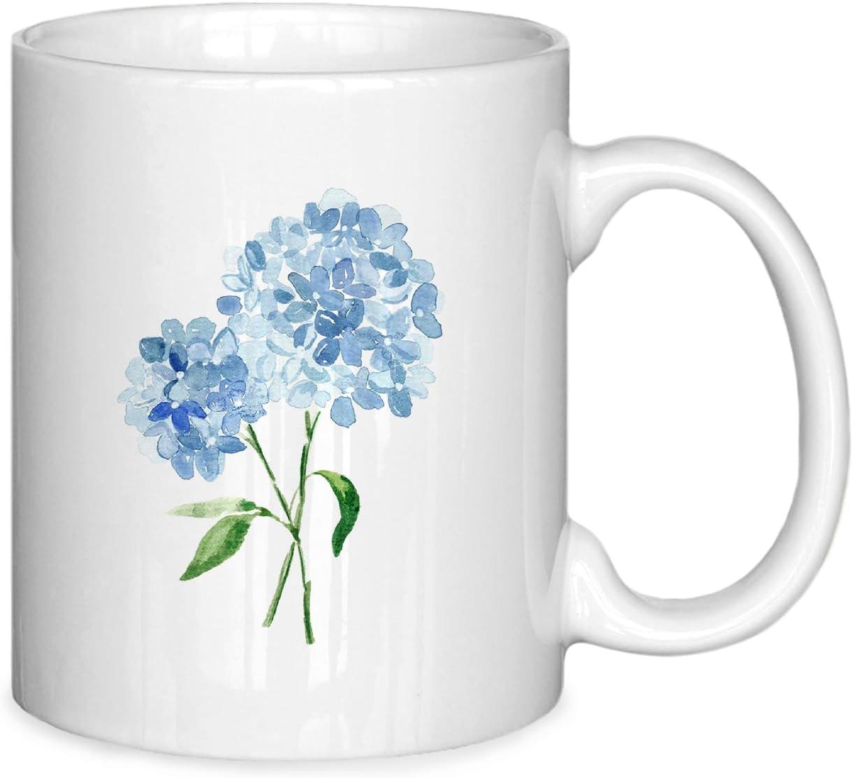 Testing Ceramic Hydrangea Mugs… Blue Spring Gifts vs. Trendy Coffee Collectibles