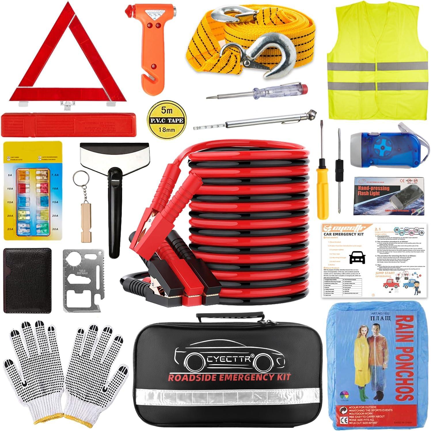 Emergency Kit Comparison: Jumper Cables vs. Hammer, All inclusive... Auto Essentials Tested!
